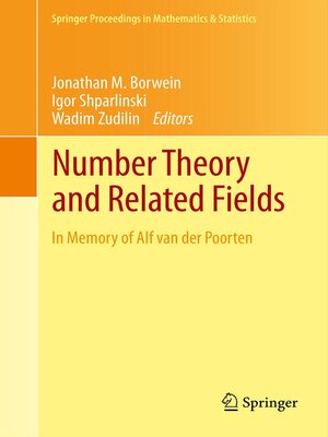 cover image of Number Theory and Related Fields